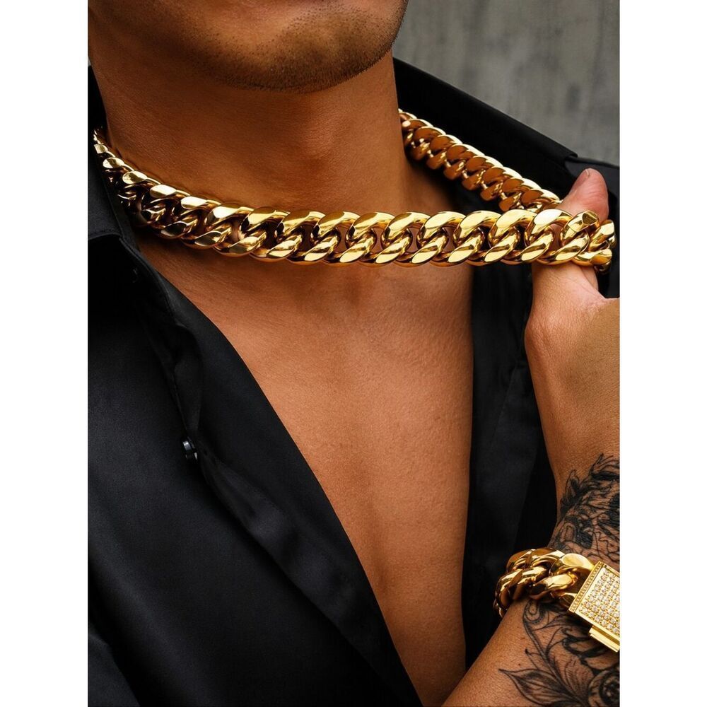 20" XL Gold Cuban Link chain